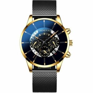 Ceas Hank - Negru/Auriu 1 KP12147 imagine