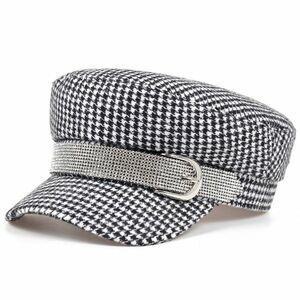 Bereta dama Deny - Negru/Alb KP12210 imagine