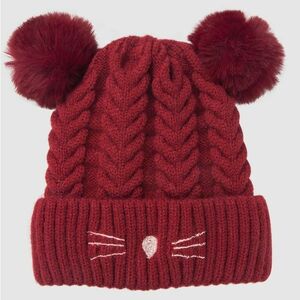 Pălărie pentru copii Cute Cat - Burgundy KP12373 imagine