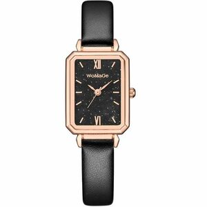 Ceas dreptunghiular - Negru KP12419 imagine
