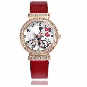 Ceas Zircon Heart - Roșu KP12914 imagine