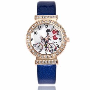 Ceas Zircon Heart - Albastru KP12916 imagine