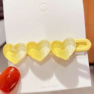 Clip Hearts - Galben KP12944 imagine