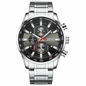 Ceas CURREN Nash - Argintiu/Negru KP14255 imagine