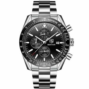 Ceas BENYAR Top - Argintiu/Negru KP14281 imagine
