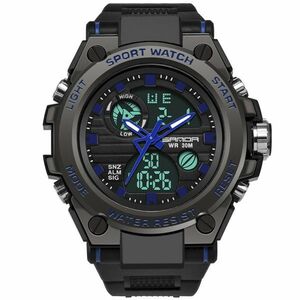 Ceas SANDA Vick - Negru/Albastru KP14291 imagine