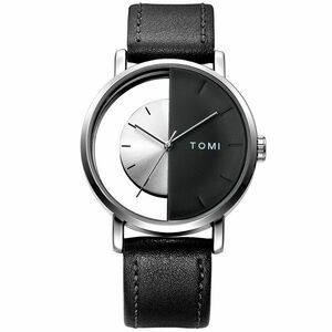 Ceas TOMI - Negru/ Argintiu KP14297 imagine