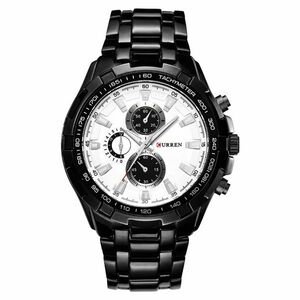 Ceas CURREN Enzo - Negru/Alb KP14401 imagine