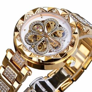 Ceas de dama FORSINING Ladies - Aur/Alb KP14564 imagine