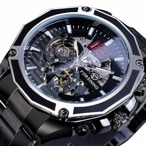 Ceas cu romb FORSINING - Negru KP14577 imagine