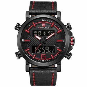 Ceas NAVIFORCE Ryan - Negru/Roșu KP14617 imagine
