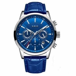 Ceas LIGE Elegant - Albastru/Argiliu KP14624 imagine