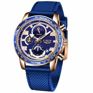 Ceas LIGE Tatum - Albastru KP14659 imagine