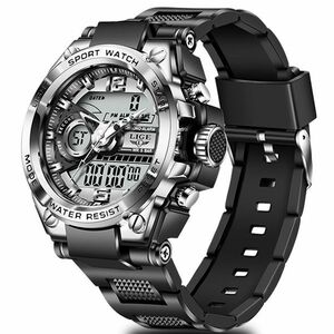 Ceas LIGE Raul - Negru/ Argintiu KP14664 imagine
