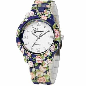 Ceas Flora - Albastru KP14671 imagine