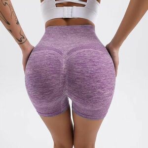 Leggings Push Up Scurt - Mov/S KP14790 imagine