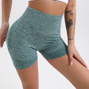 Leggings Push Up Scurt - Verde/L KP14794 imagine