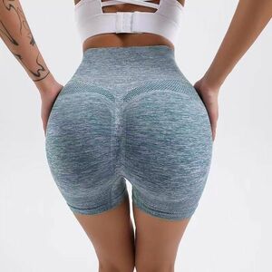 Jambiere Push Up Scurt - Albastru/L KP15677 imagine