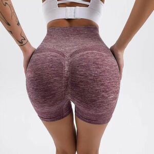 Leggings Push Up Scurt - Bordeaux/M KP15679 imagine