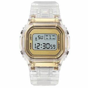 Ceas Digital Transparent - Aur KP21645 imagine