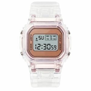 Ceas Digital Transparent - Roz KP21646 imagine
