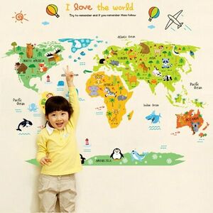 Autocolant/Tapet I Love the World KP16301 imagine
