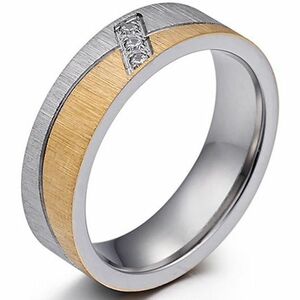 Sigiliu inel pentru femei - Str./Aur/52mm KP17599 imagine