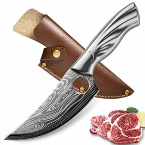 Cuțit de bucătărie Fukaja - Argintiu/Model/Cu carcasă KP18450 imagine