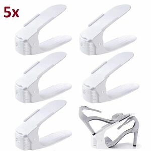 5x Organizator de pantofi - Alb KP18459 imagine