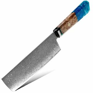 Cuțit de bucătărie Damasc Kurume - Cleaver/Albastru/30.5cm KP20026 imagine