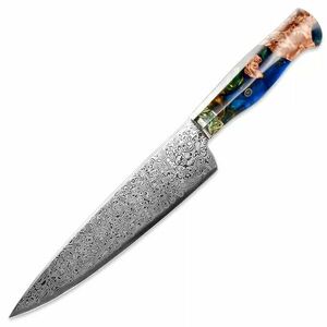 Cuțit de bucătărie Sakai Damascus - Chef/Tm: Verde KP20108 imagine