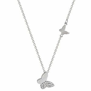 Colier Fluture Zircon - Argintiu KP20631 imagine