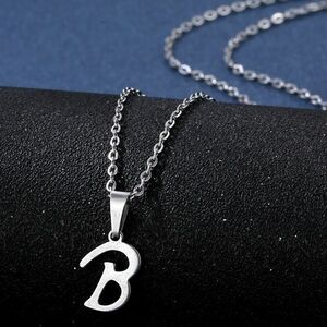 Colier Alphabet - B/Silver KP20691 imagine