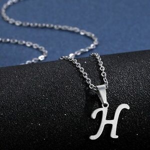 Colier Alphabet - H/Silver KP20697 imagine