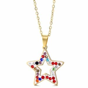 Colier Color Star - Aur/Multi KP20904 imagine