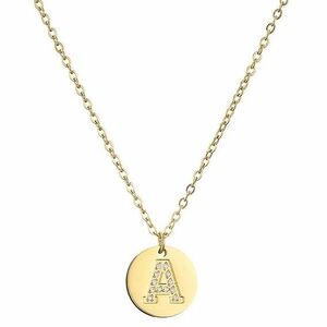 Colier cu alfabet - A/Aur KP21207 imagine