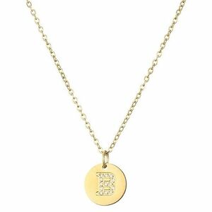 Colier cu alfabet - B/Aur KP21208 imagine