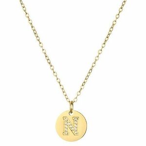 Colier cu alfabet - N/Aur KP21220 imagine