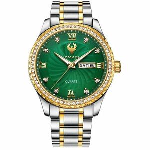 Ceas IZMAEL Diamond - Argintiu/Verde KP21803 imagine