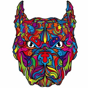 Puzzle din lemn - Pitbull/S KP21942 imagine
