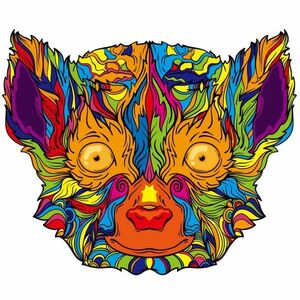 Puzzle din lemn - Lemur/S KP21960 imagine