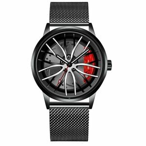 Ceas Wheel Top - Negru/Roșu KP25994 imagine
