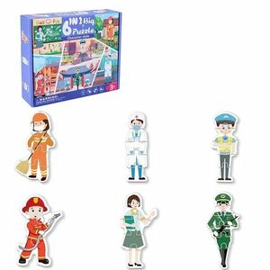 Puzzle din lemn pentru copii - Personaj KP22045 imagine