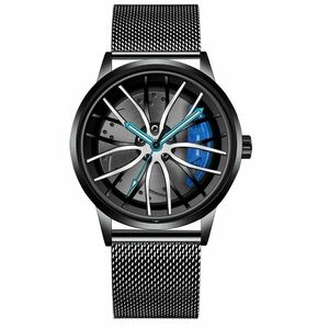 Ceas de sus roată - negru/albastru KP25993 imagine