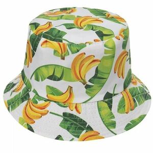 Pălărie cu banane - alb/galben/verde KP22458 imagine