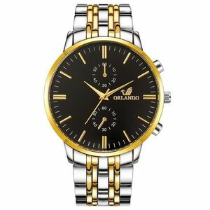 Ceas Oberon - Argintiu/Auriu/Negru KP22618 imagine