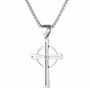 Colier Cruce Modernă - Argint KP22856 imagine