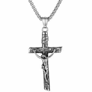 Colier Inri - Argintiu KP22839 imagine