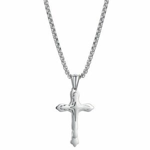 Colier Easy Cross - Argintiu KP22847 imagine