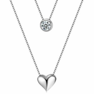 Colier Fashion Heart - Argint KP23377 imagine
